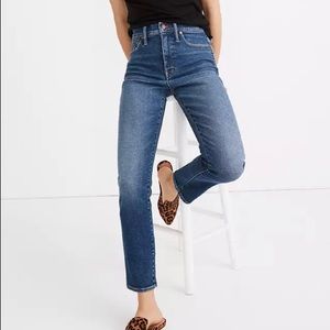 Madewell straight leg stovepipe jeans